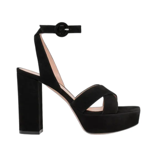 Round Toe High Heel Sandals