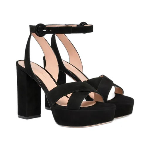 Round Toe High Heel Sandals