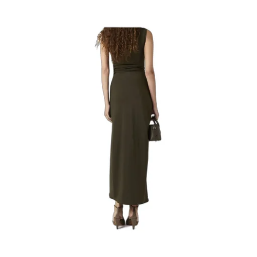 Stella Mccartney Sleeveless Crewneck Twist Mesh Midi Dress