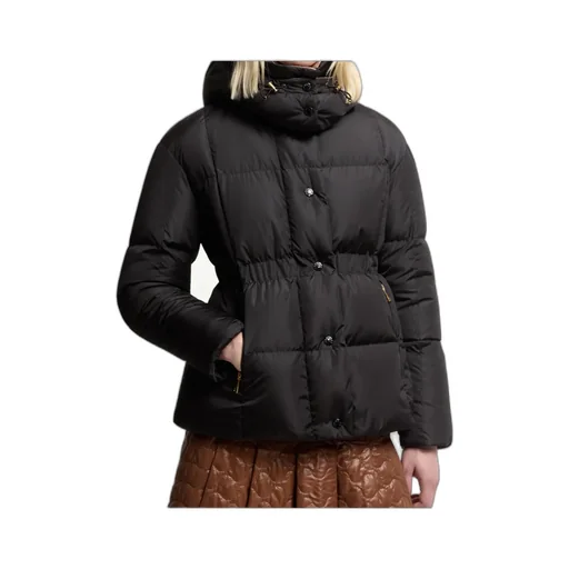 Agneux Square-Quilted Hooded Short Down Jacket
