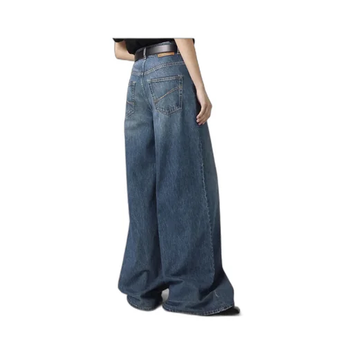 Stella Mccartney High-Rise Straight Leg Denim Jeans