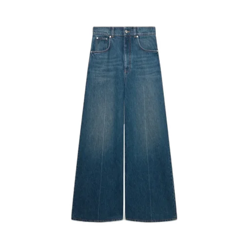 Stella Mccartney High-Rise Straight Leg Denim Jeans