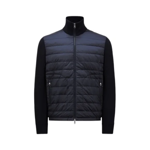 Padded Zip-Up Cardigan