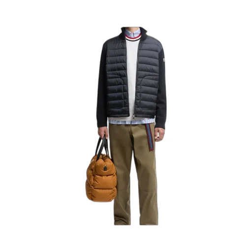 Padded Zip-Up Cardigan