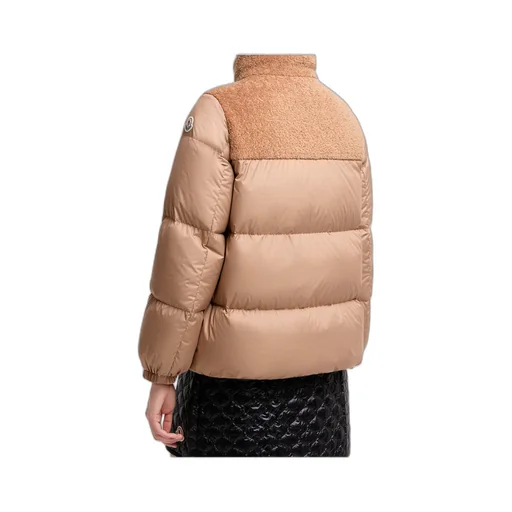 Moncler Esnaie Logo Patch Zip-Up Jacket