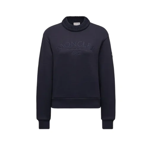 Moncler Logo Patch Crewneck Sweatshirt