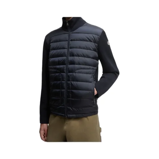 Padded Zip-Up Cardigan
