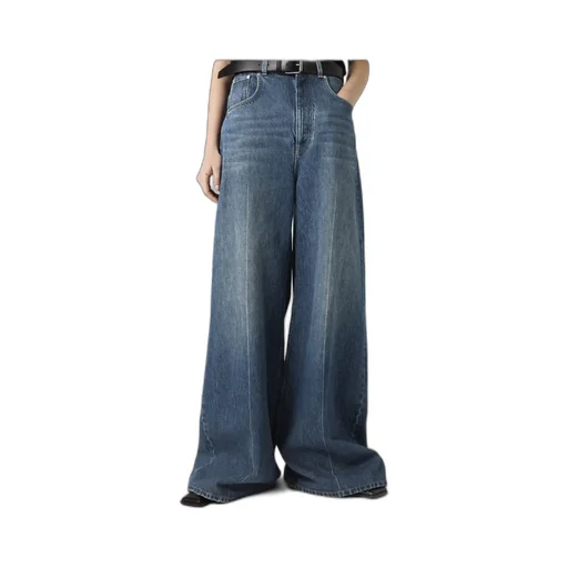 Stella Mccartney High-Rise Straight Leg Denim Jeans
