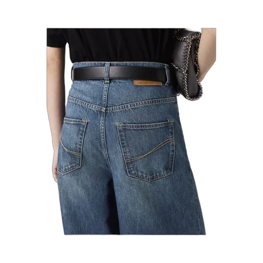 Stella Mccartney High-Rise Straight Leg Denim Jeans
