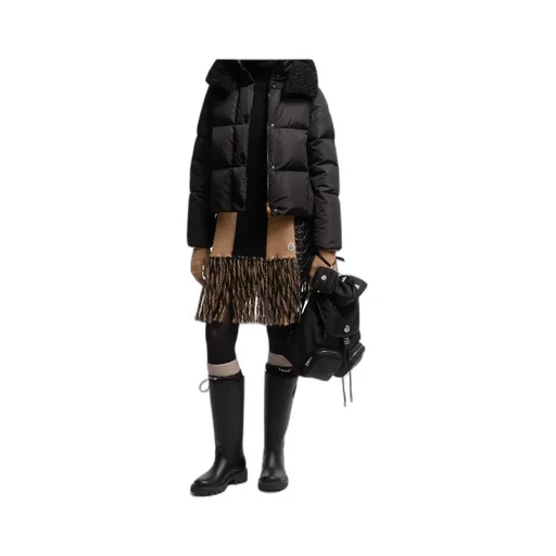 Castelnou Square-Quilted Hooded Short Down Jacket