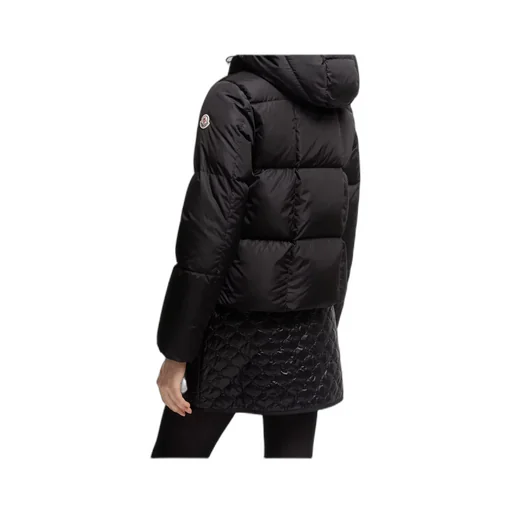 Castelnou Square-Quilted Hooded Short Down Jacket