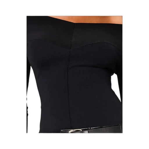 Stella Mccartney Straight-Neck Long-Sleeve Top