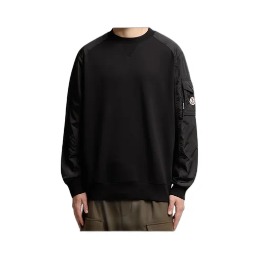 Moncler Panelled Logo Patch Sweatshirt