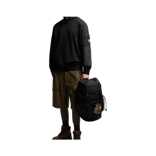Moncler Panelled Logo Patch Sweatshirt