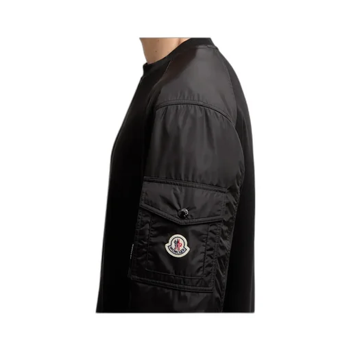 Moncler Panelled Logo Patch Sweatshirt