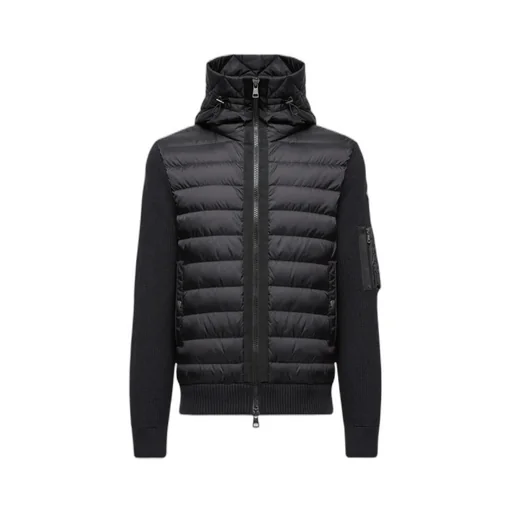 Padded Zip-Up Cardigan