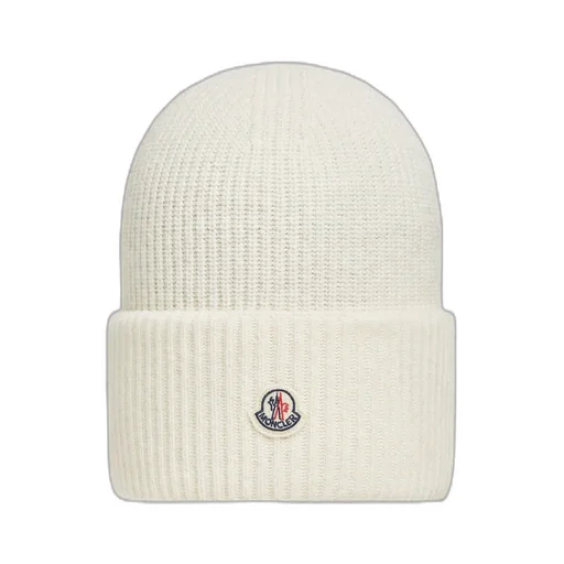 Moncler Logo Patch Knitted Beanie