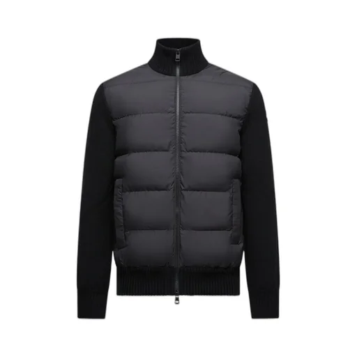 Moncler High Neck Zip-Up Padded Cardigan