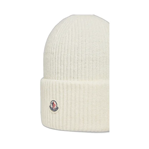 Moncler Logo Patch Knitted Beanie
