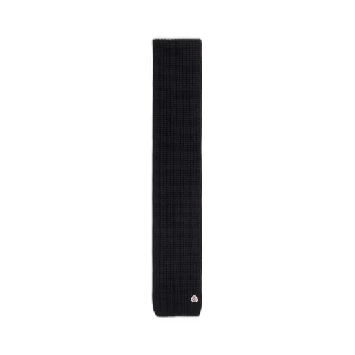 Moncler Logo Patch Knitted Scarf