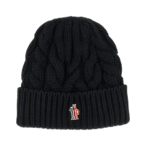 Moncler Grenoble Logo Patch Knitted Beanie