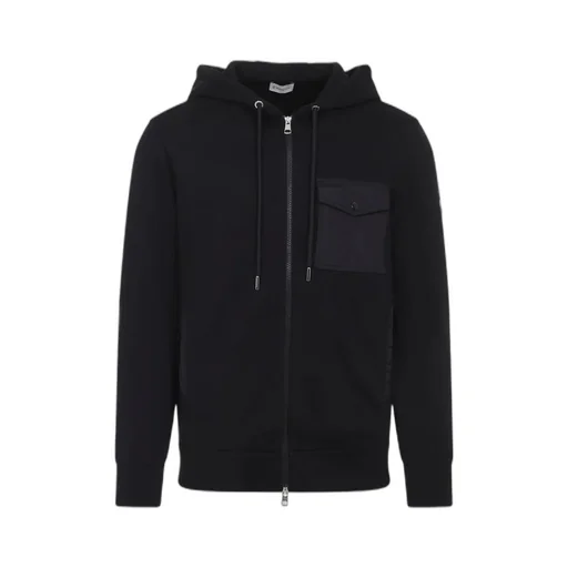 Moncler Zip-Up Drawstring Hoodie