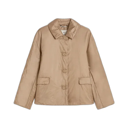 Max Mara The Cube Greens Button-Up Padded Jacket