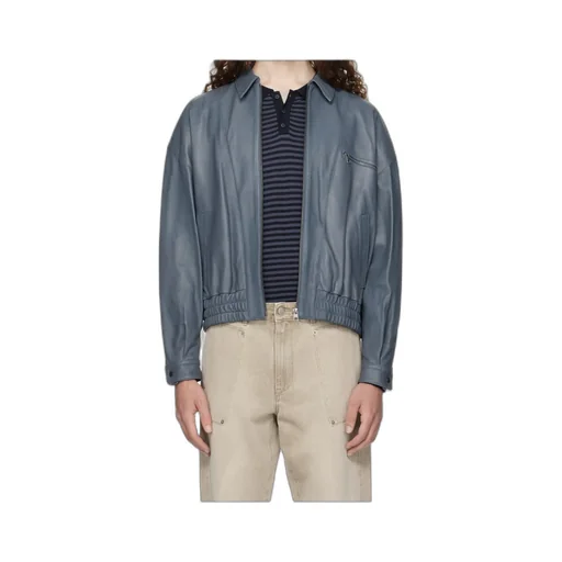 Long Sleeve Leather Jacket
