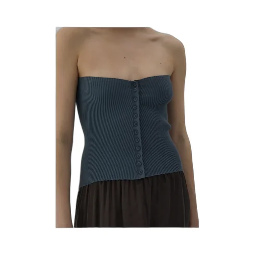 Paloma Wool Aquamela Fitted Ribbed Top