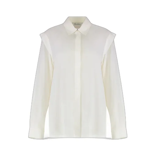 Max Mara Crpe De Chine Long-Sleeved Shirt