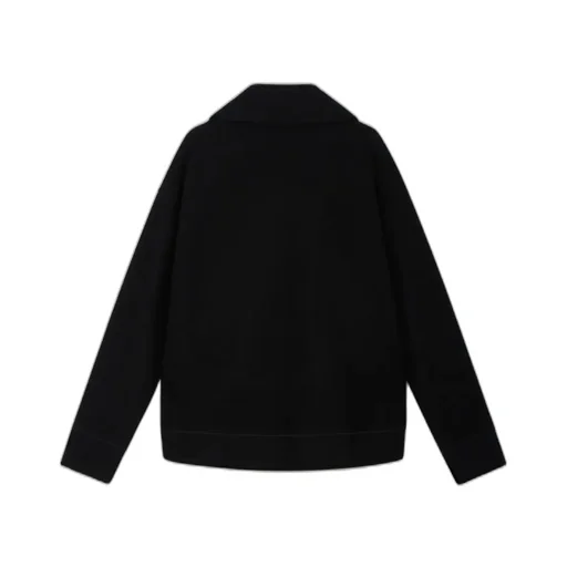 Jil Sander Front Zipped Felted Sweatshirt