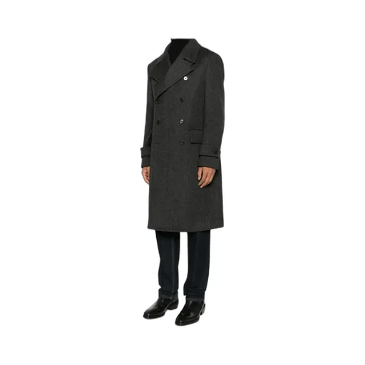 Wool Double-Breasted Coat