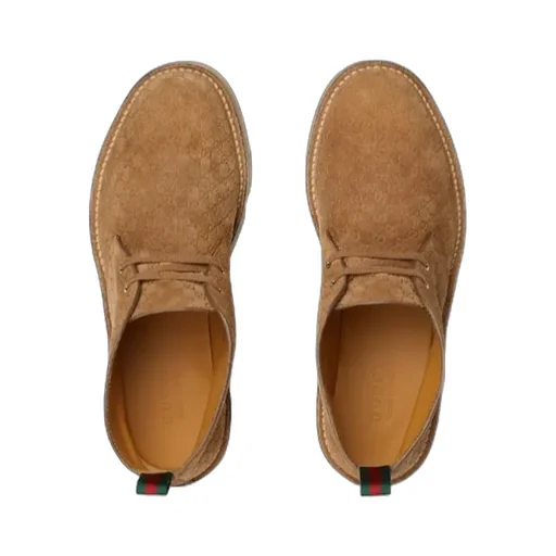 Gucci Web Detailed Ankle Boots