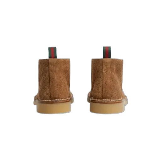 Gucci Web Detailed Ankle Boots