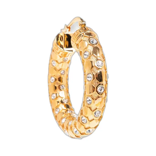 Versace Greca-Engraved Embellished Earrings