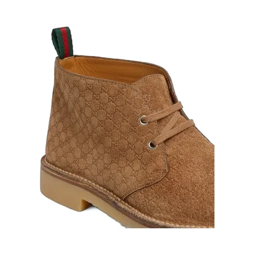 Gucci Web Detailed Ankle Boots