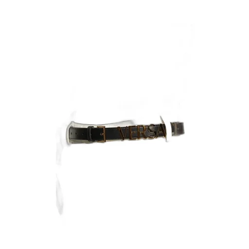 Versace Logo-Lettering Buckle Belt