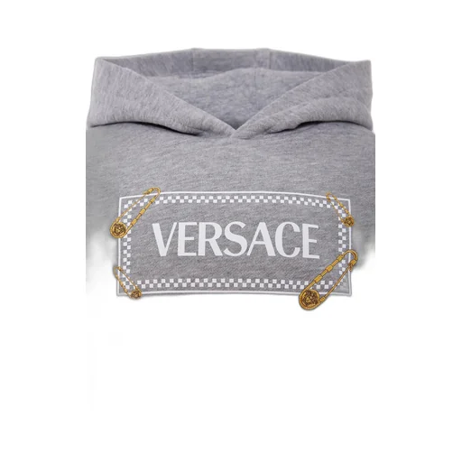 Versace Kids Logo Printed Hoodie