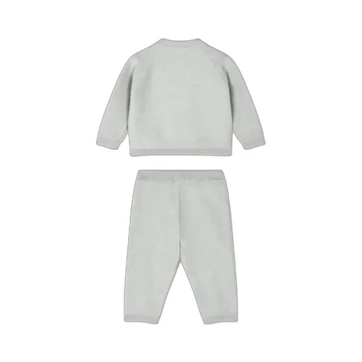 Embroidered-Logo Trousers Set