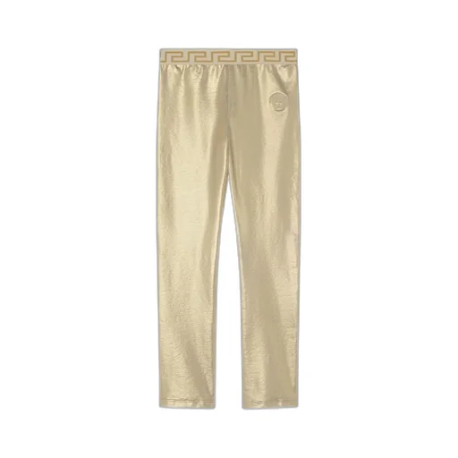 Metallic High-Waisted Leggings