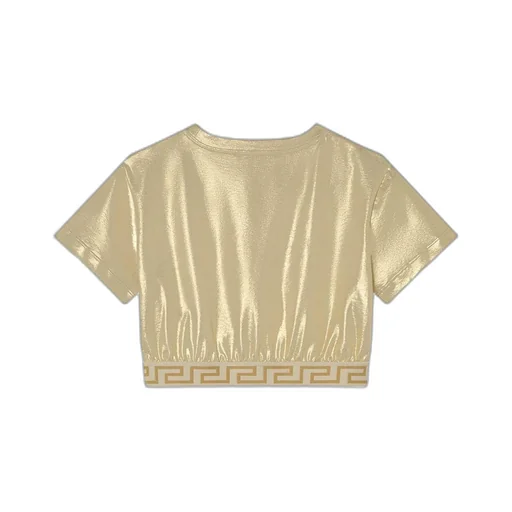 Metallic Cropped Top
