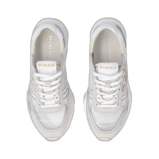 Pinko Logo Patch Lace-Up Sneakers