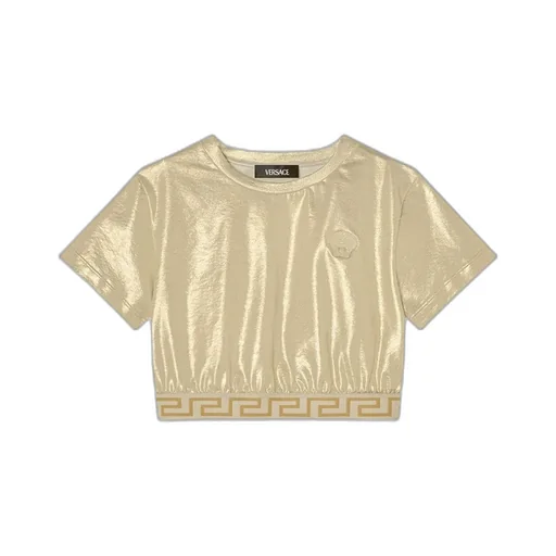 Metallic Cropped Top