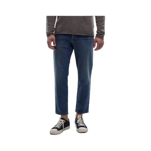 Straight-Leg Washed Jeans