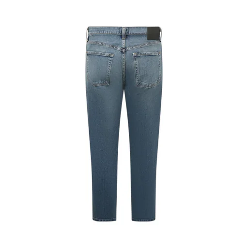 Straight-Leg Washed Jeans