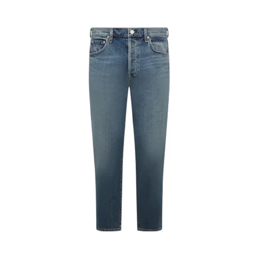 Straight-Leg Washed Jeans
