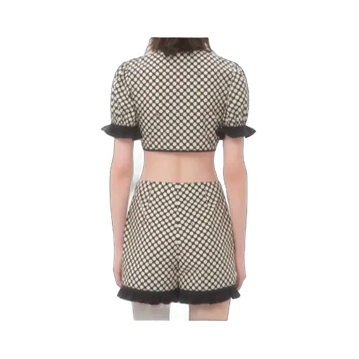 Printed Polka Dot Poplin Top