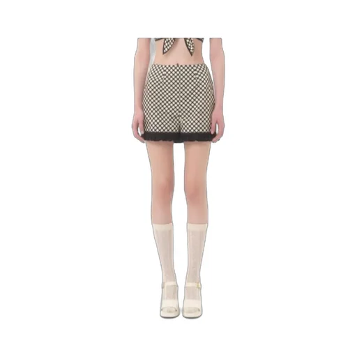 Polka Dots Print Poplin Shorts