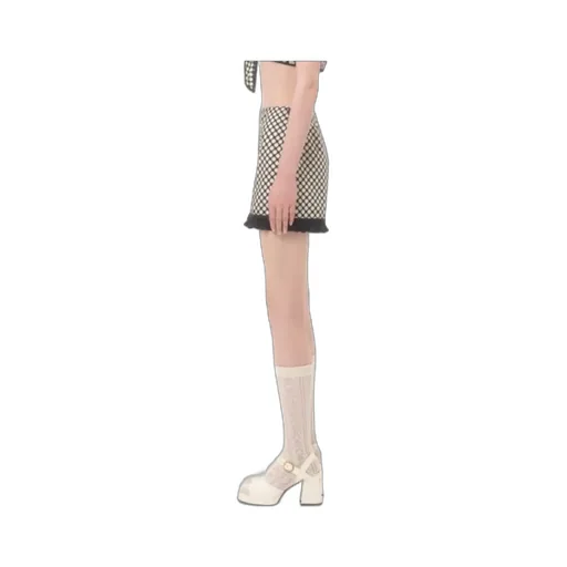 Polka Dots Print Poplin Shorts