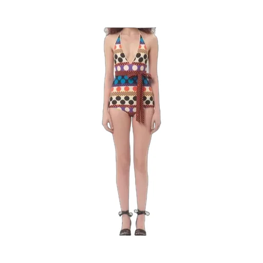 V-Neck Sleeveless One-Piece Swimsuit
